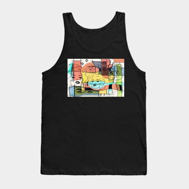 Bombshell Beauty of Art Tank Top by CocoBayWinning 